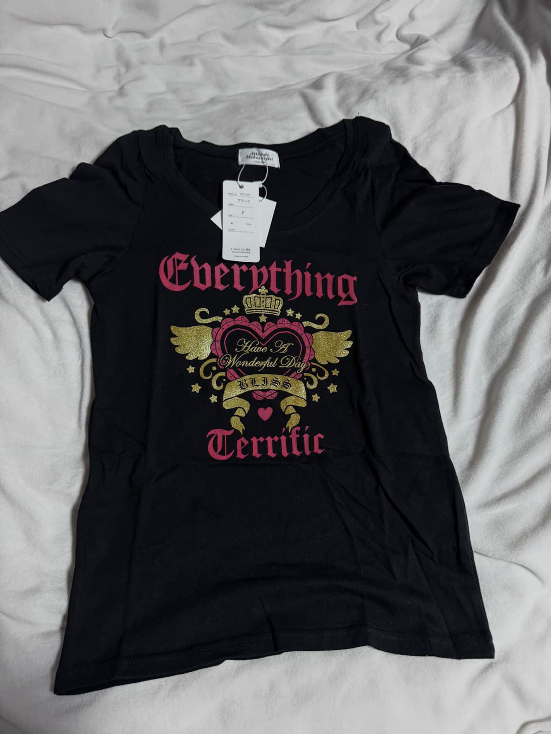 Spinns 갸루 슬림 티셔츠 상품이미지1