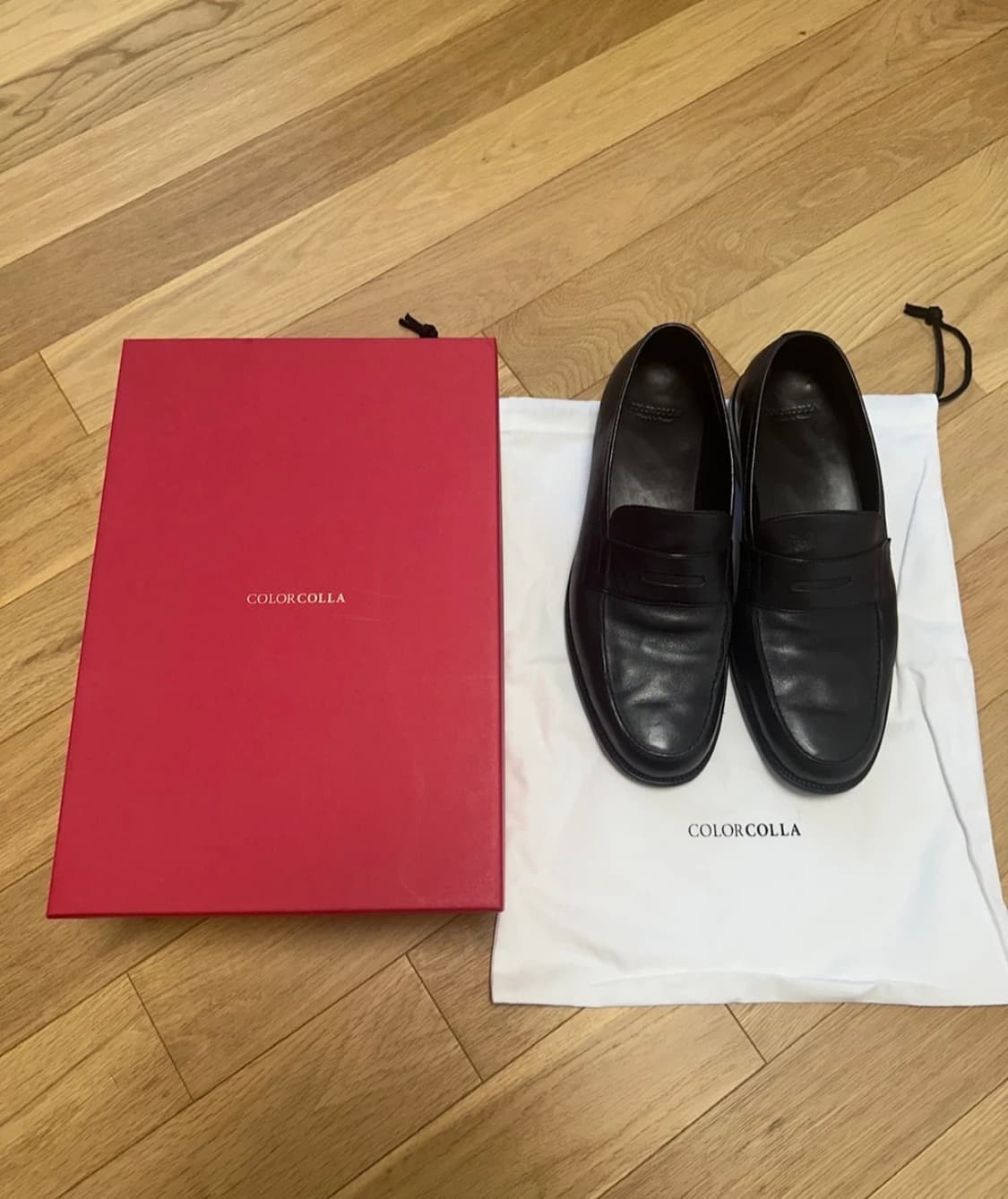 새상품) 컬러콜라 10008 BK 말가죽 로퍼 285mm 상품이미지1