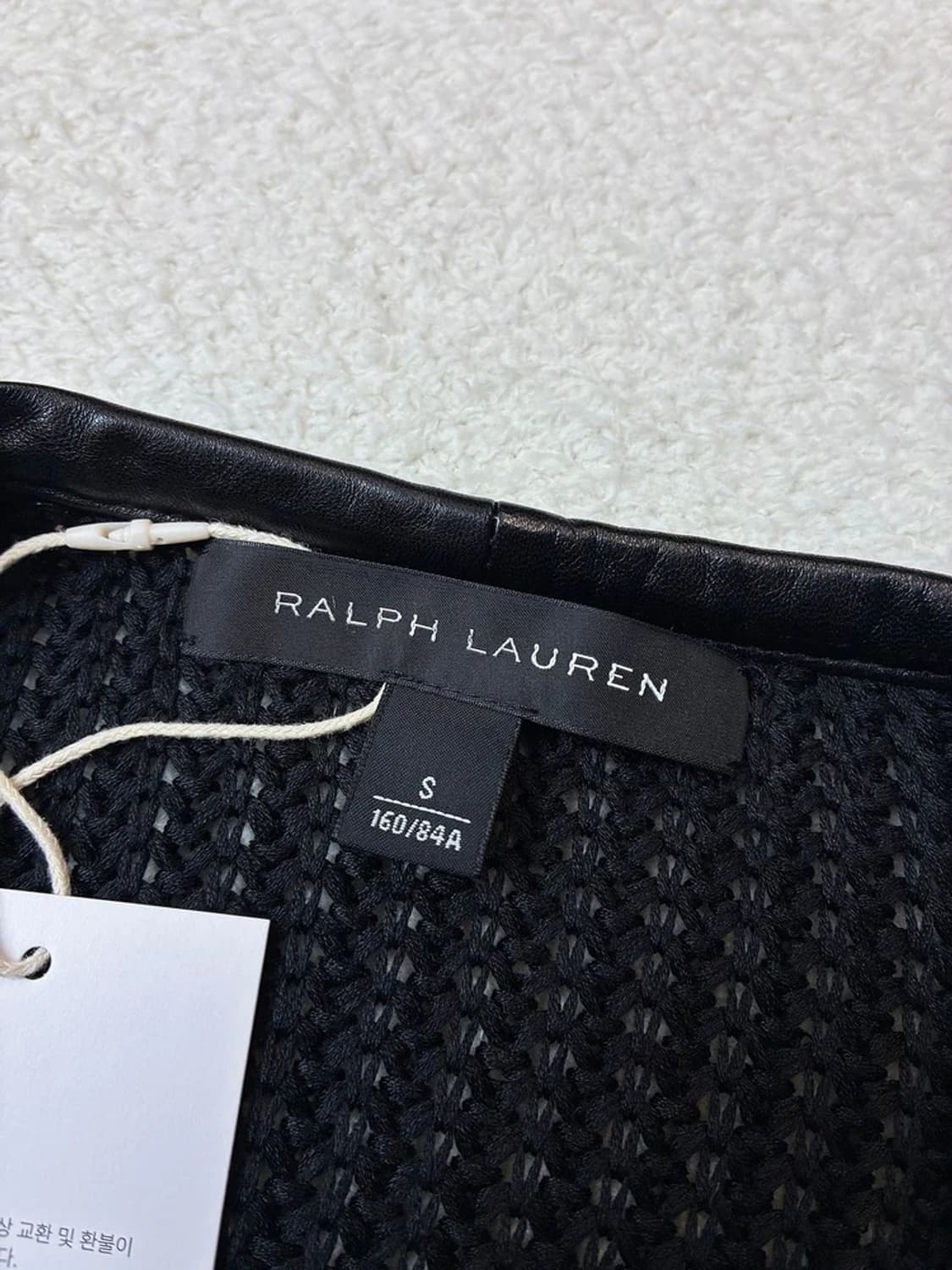 랄프로렌 블랙라벨 양가죽 트리밍 펀칭 가디건 PN5951 상품이미지5