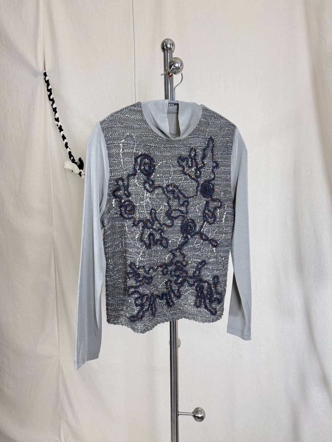 JPN 니티드 자수 탑 상품이미지4