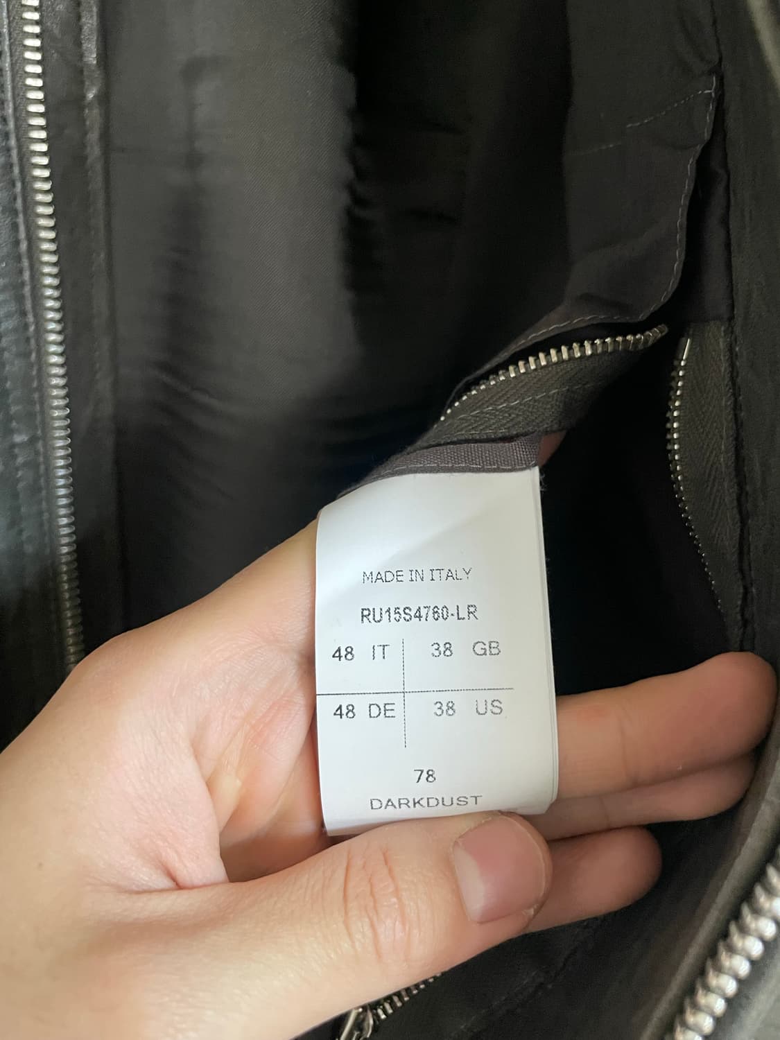 Rick Owens 릭오웬스 인타르시아 카고 레더 자켓 RU16S 상품이미지8