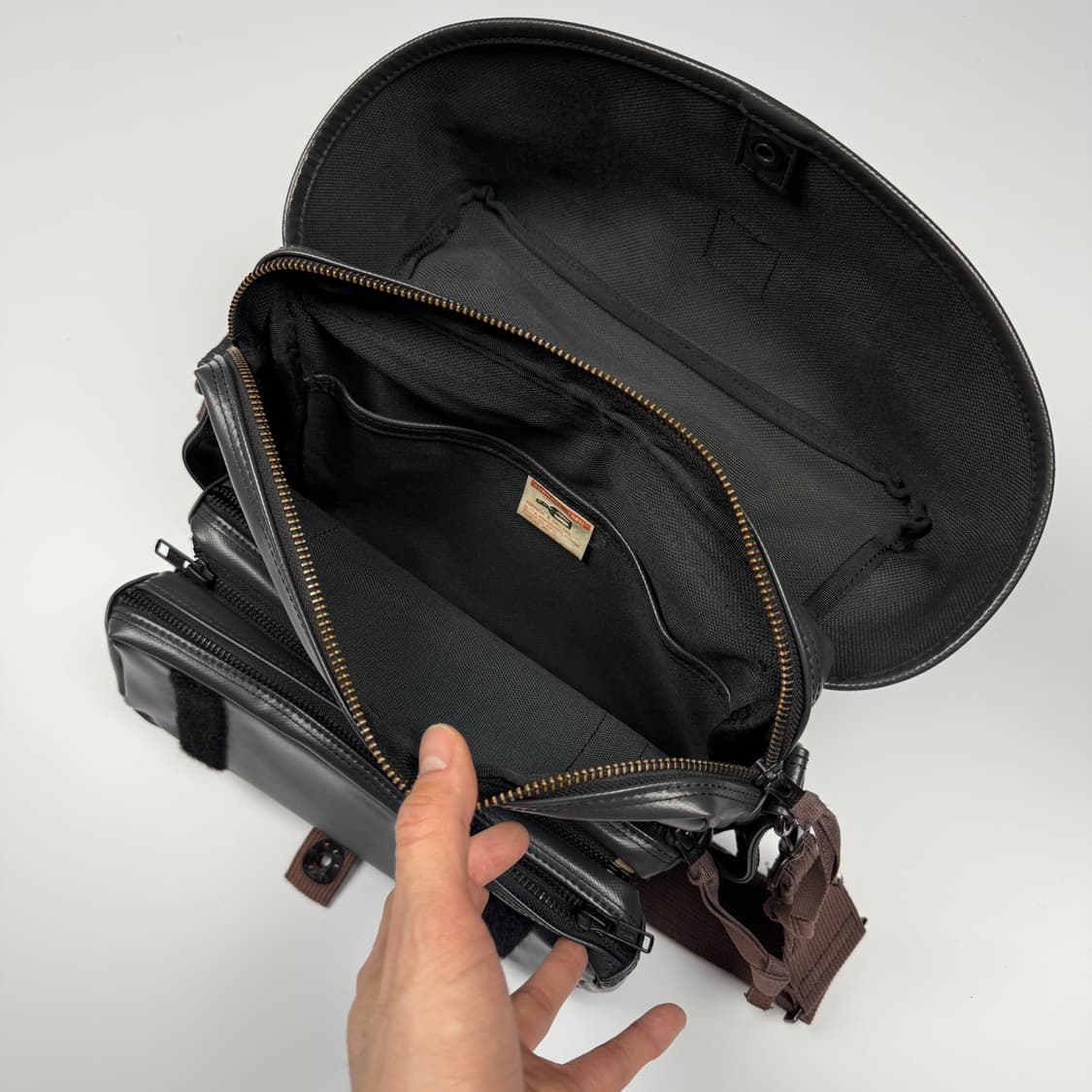 요시다포터 러기지라벨 라이너 숄더백 블랙 상품이미지8