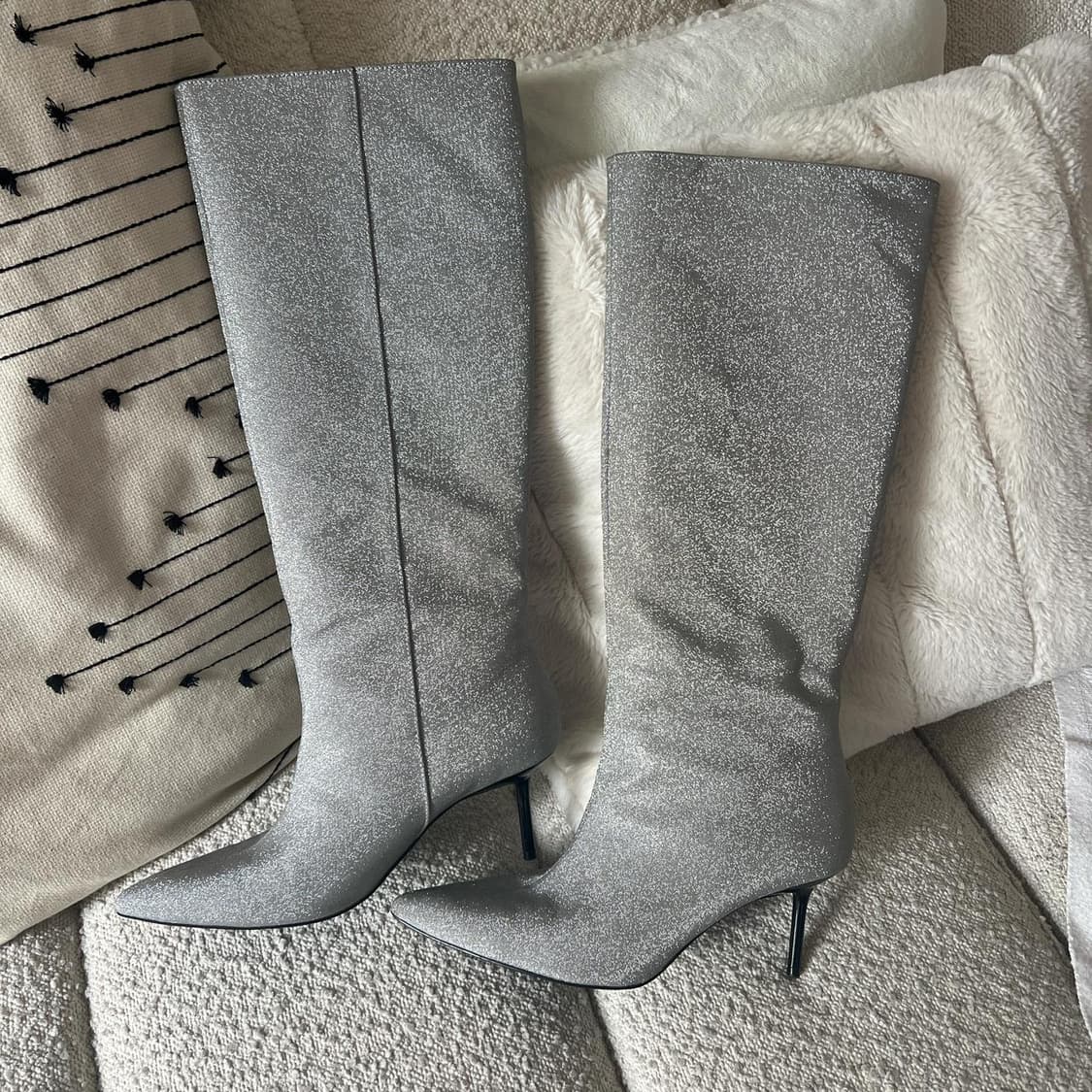 자라 글리터실버 부츠 새상품 상품이미지2