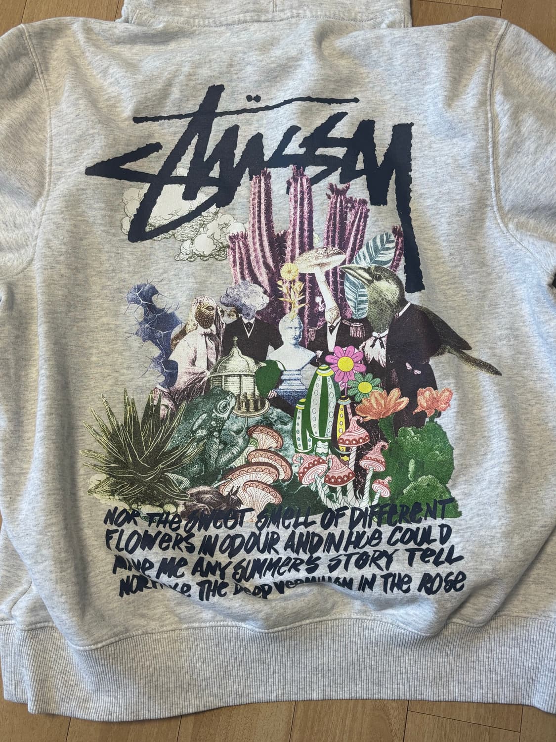 스투시 싸이키델릭 후드 애쉬 헤더 M사이즈 상품이미지2