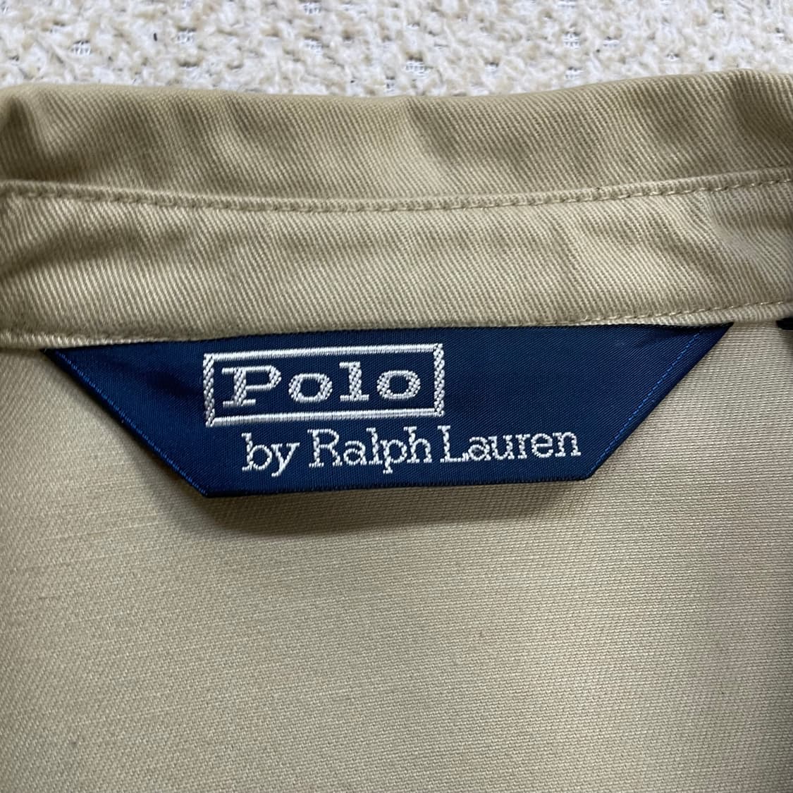 폴로 랄프로렌 00s 포니 로고 코튼 스윙톱 자켓 베이지 상품이미지3