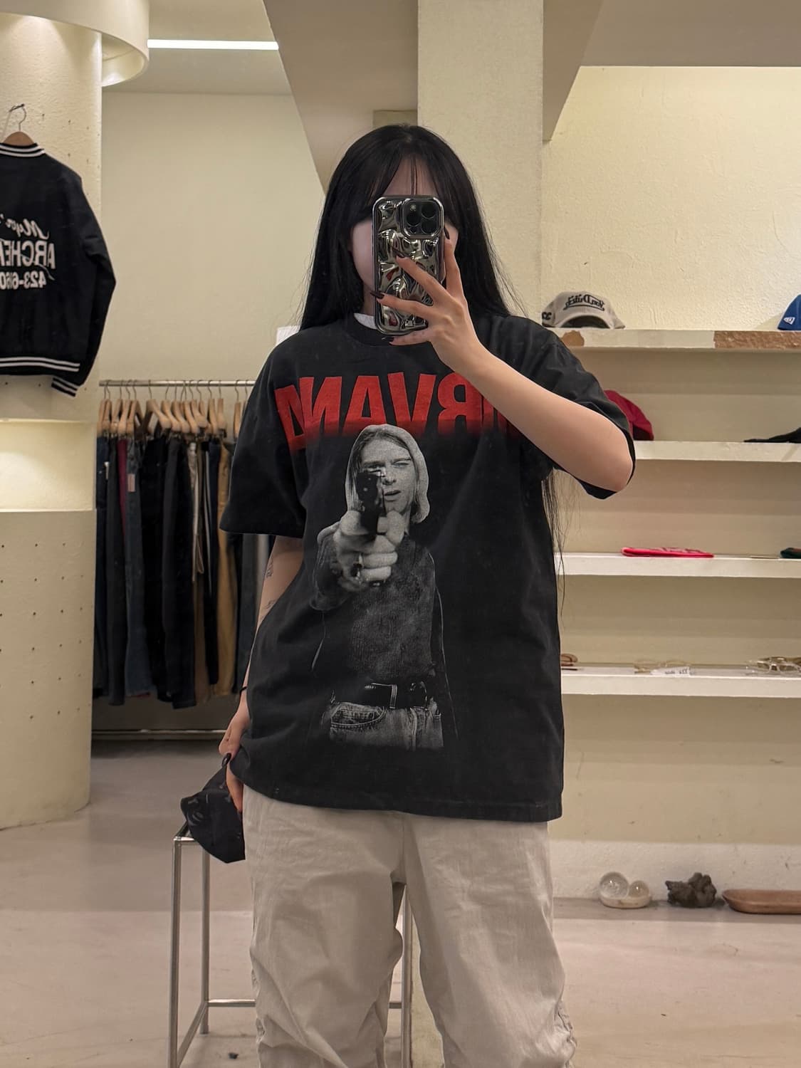 너바나 All Apologies 앨범 프린팅 반팔 티셔츠 U1724 상품이미지1