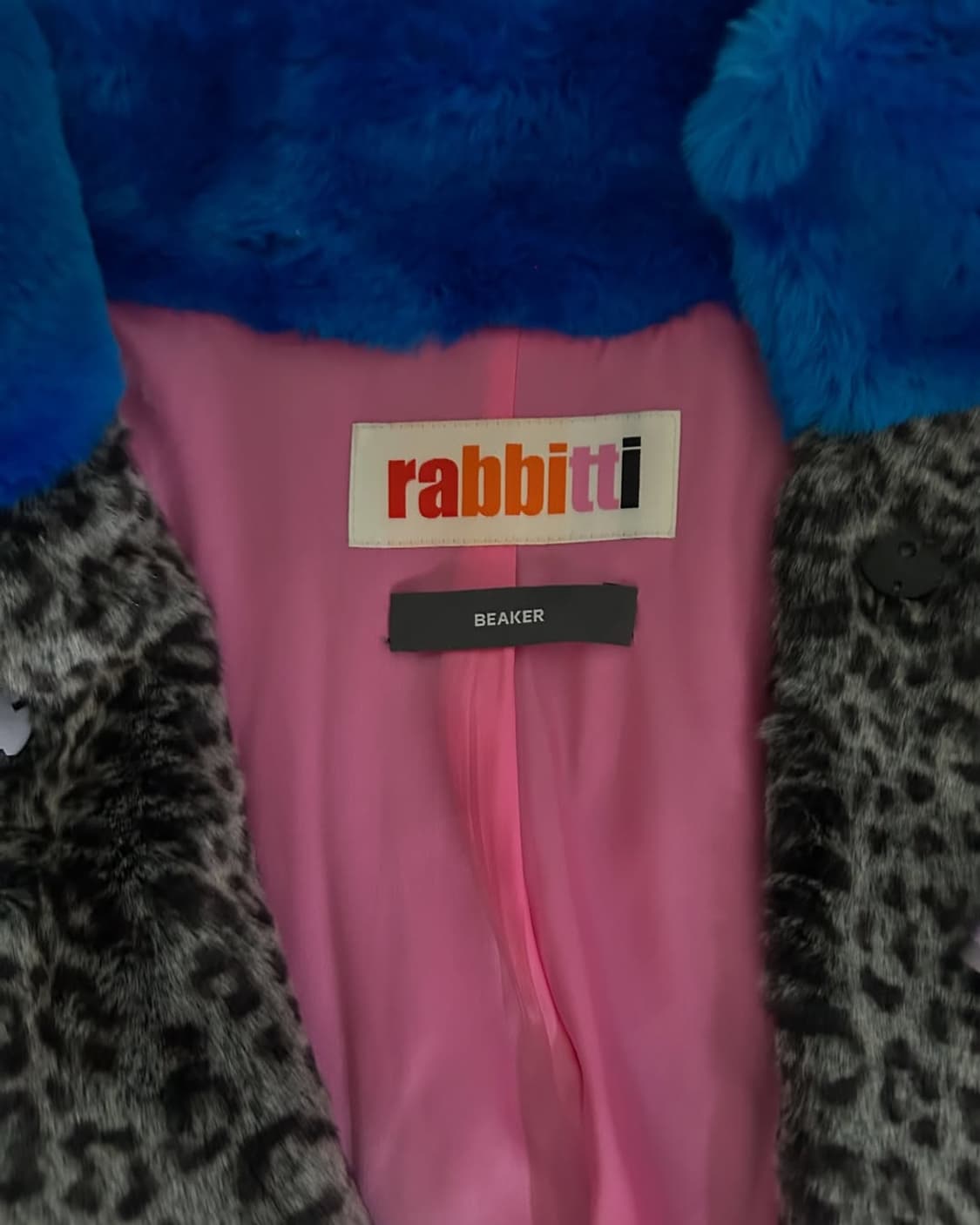  Blue leopard rosette fur 상품이미지10