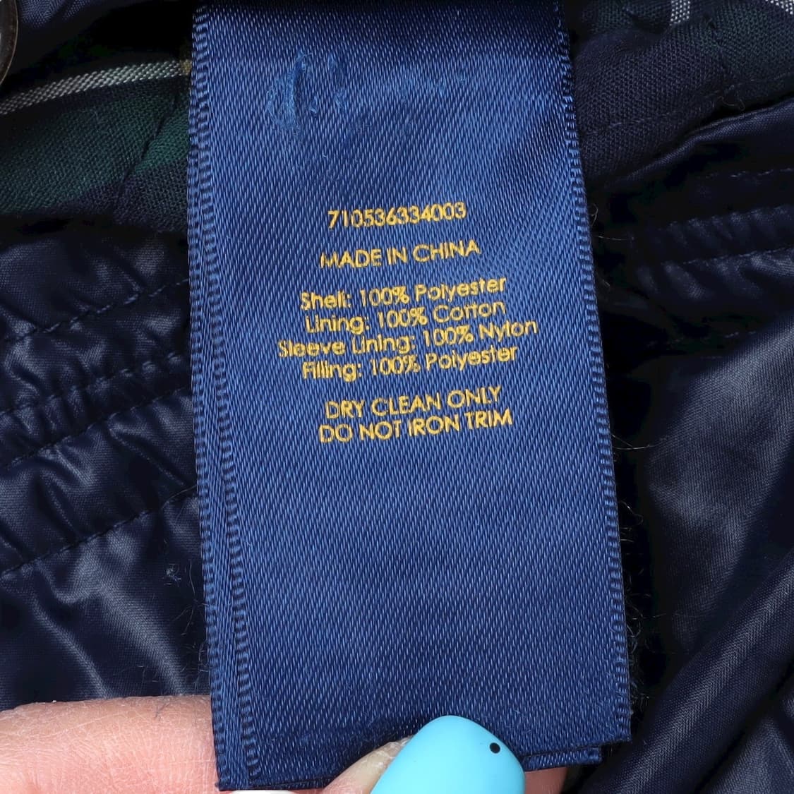 폴로 랄프로렌 네이비 해링턴 퀄팅 자켓 상품이미지9