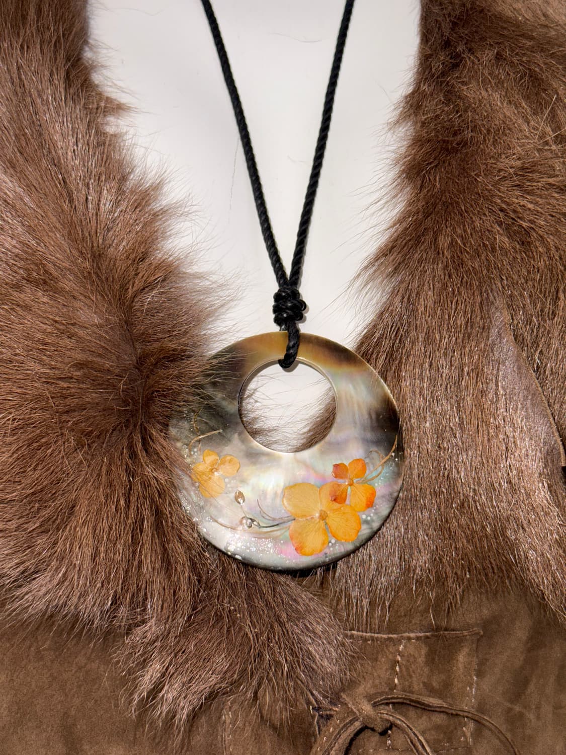 Oriental flower nacre necklace  상품이미지4