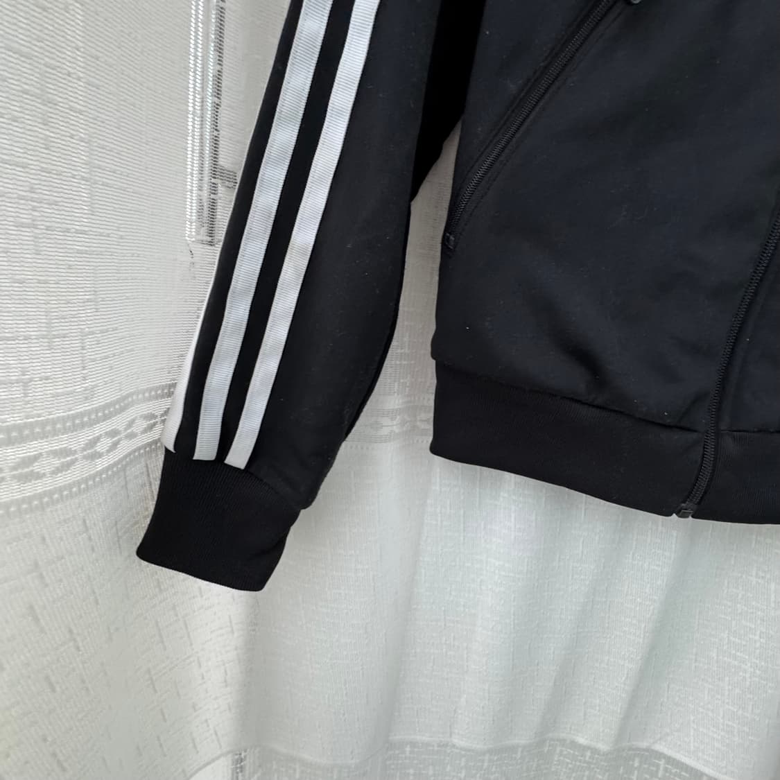 아디다스 블랙 불꽃자수로고 트랙자켓져지 85 상품이미지8