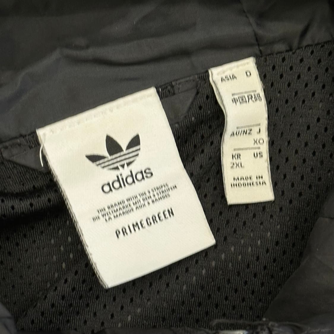 2XL 아디다스 파이어버드 포켓 블랙 후드 바람막이 상품이미지4