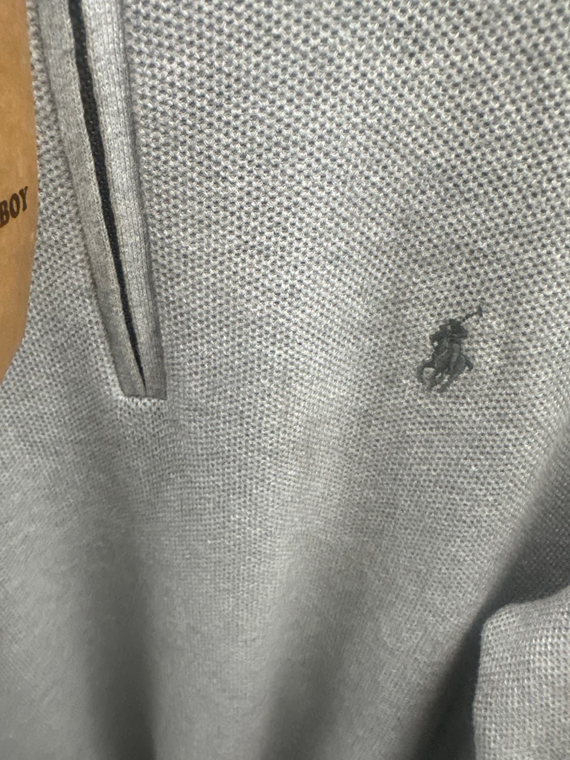 폴로 반집업 니트 그레이 상품이미지4