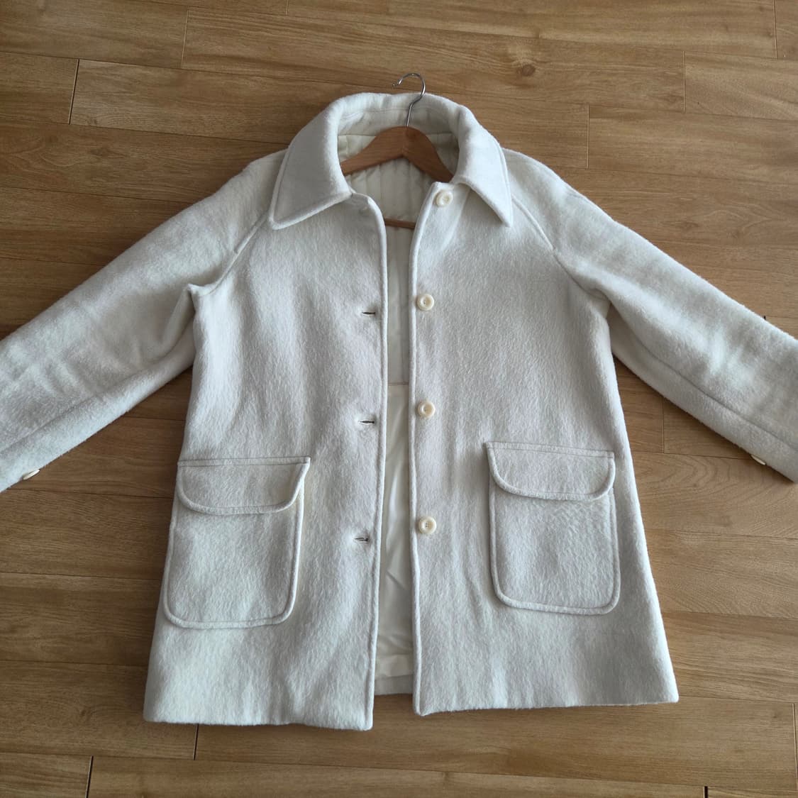 오로 부클 하프 울 코트 아이보리 m 상품이미지2