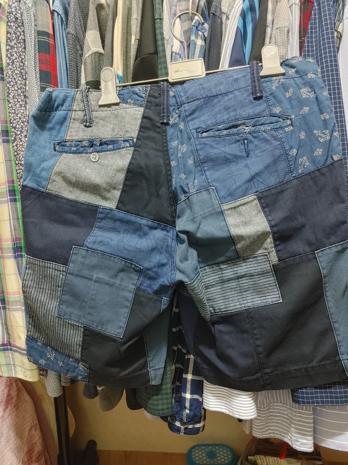 폴로 패치워크 반바지 상품이미지2