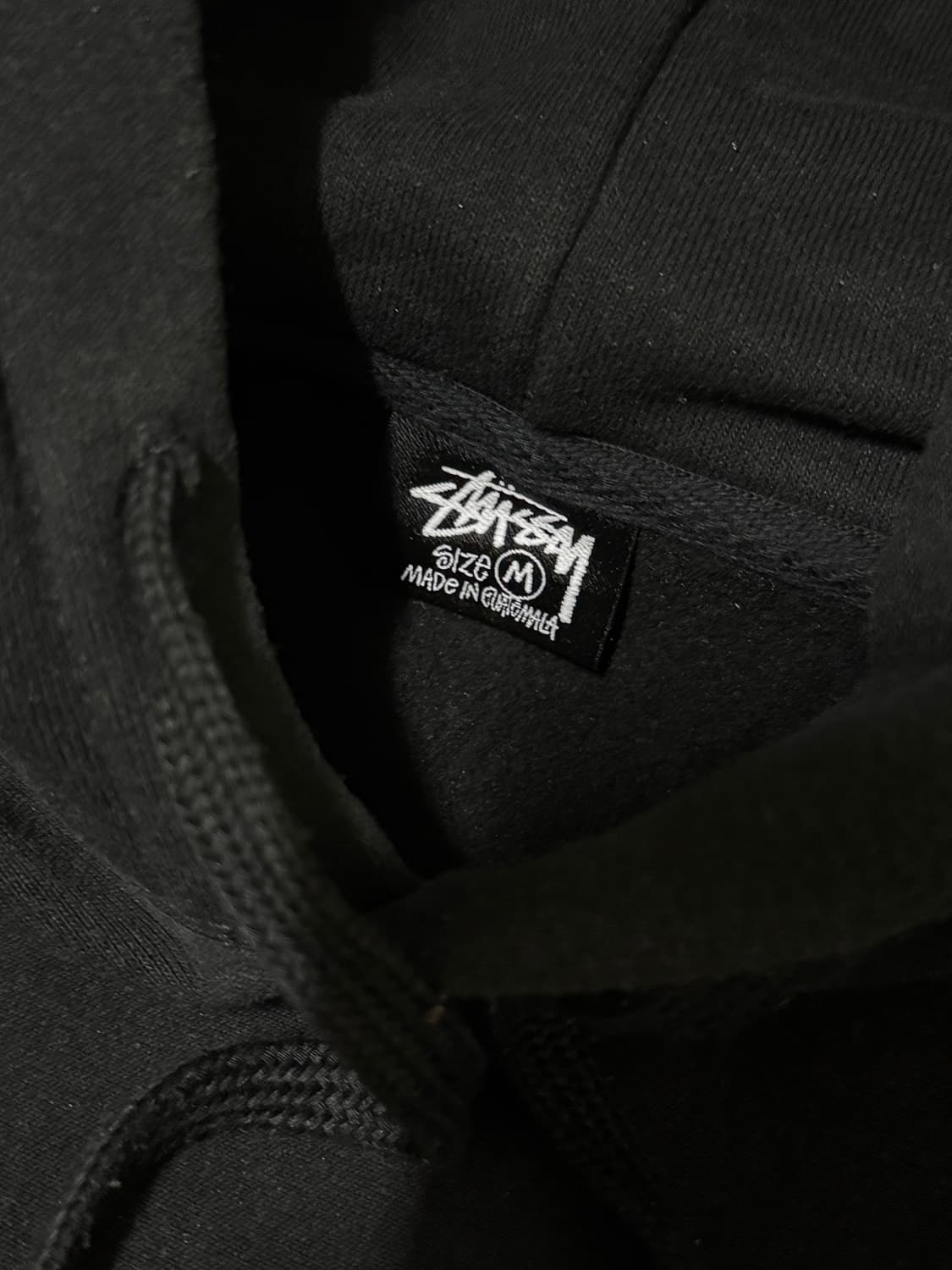 스투시 베이직 후드티 블랙 M 판매! 상품이미지2
