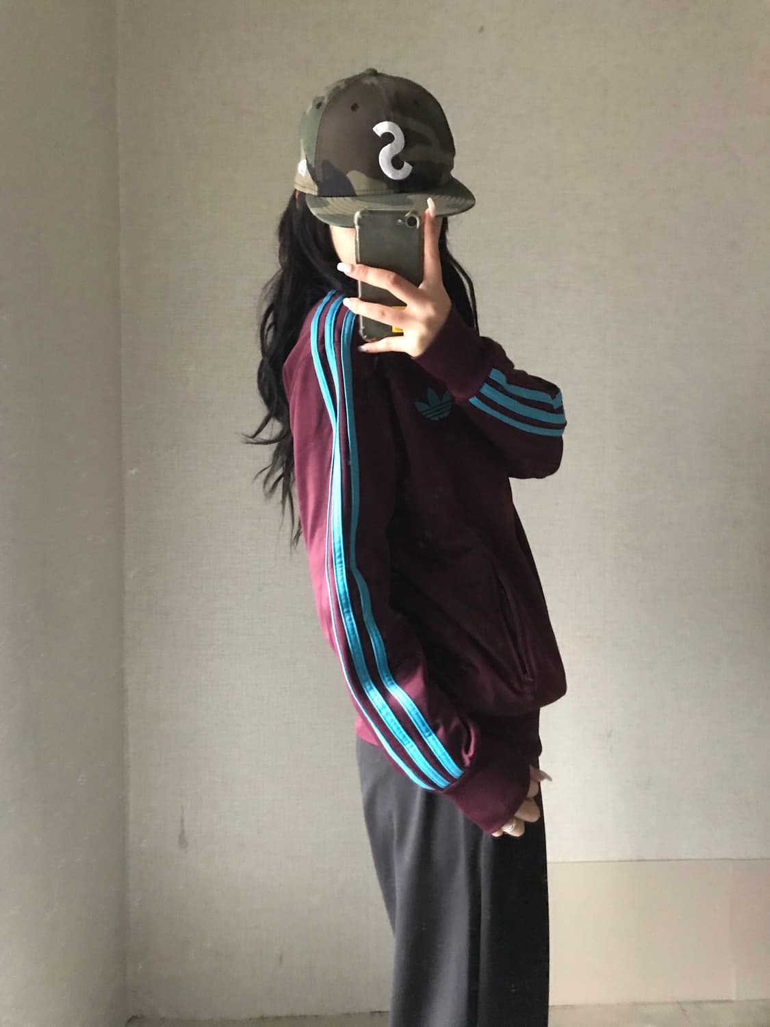 아디다스 버건디 빅파이어버드 져지 상품이미지5