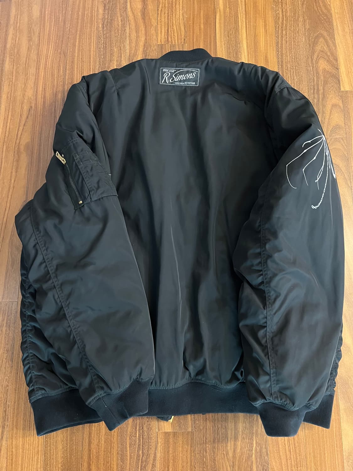 라프시몬스 고딕 오버사이즈 봄버 자켓 46 사이즈 상품이미지8