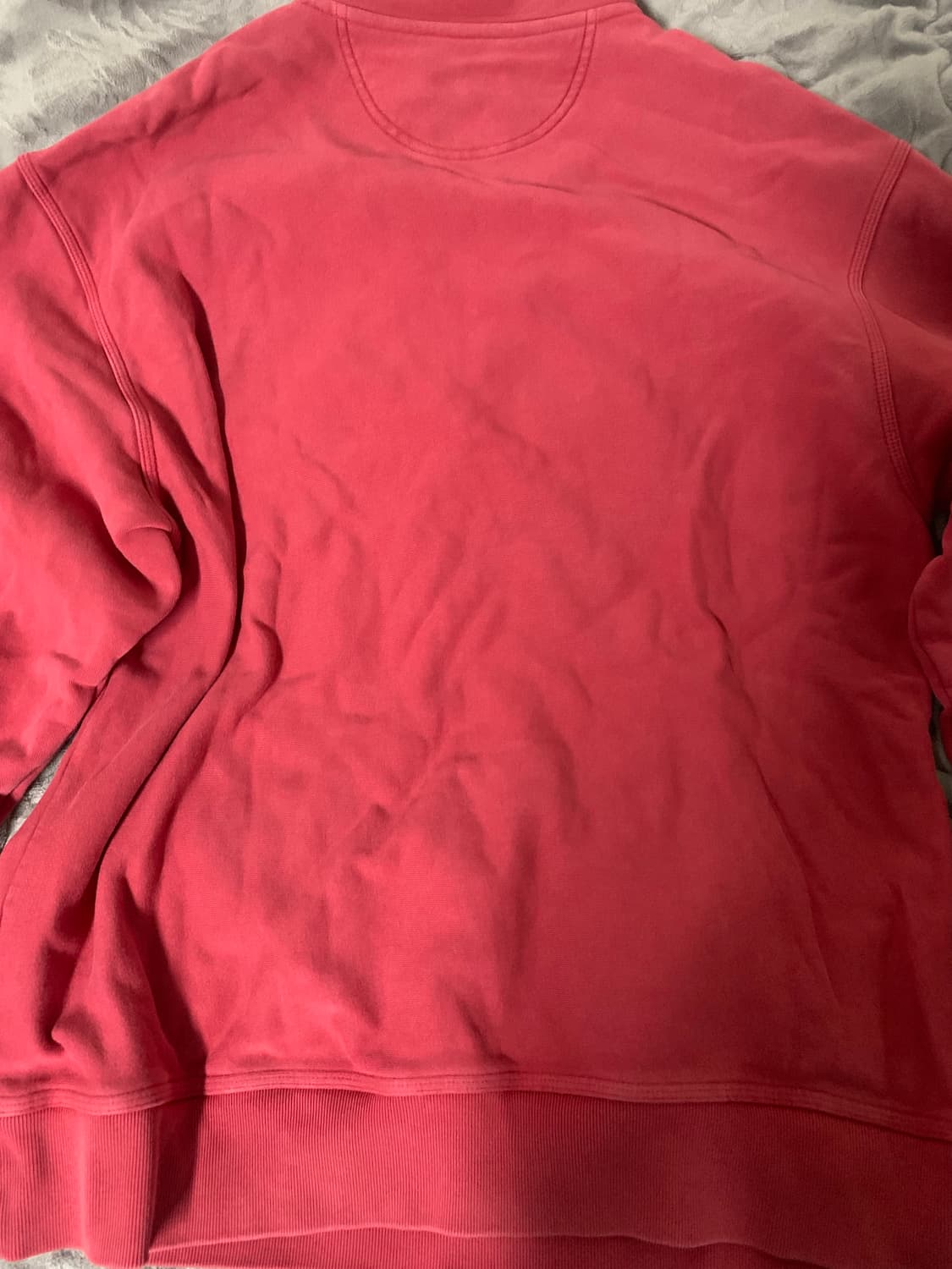 스투시 반집업 맨투맨 레드(XL) 상품이미지2