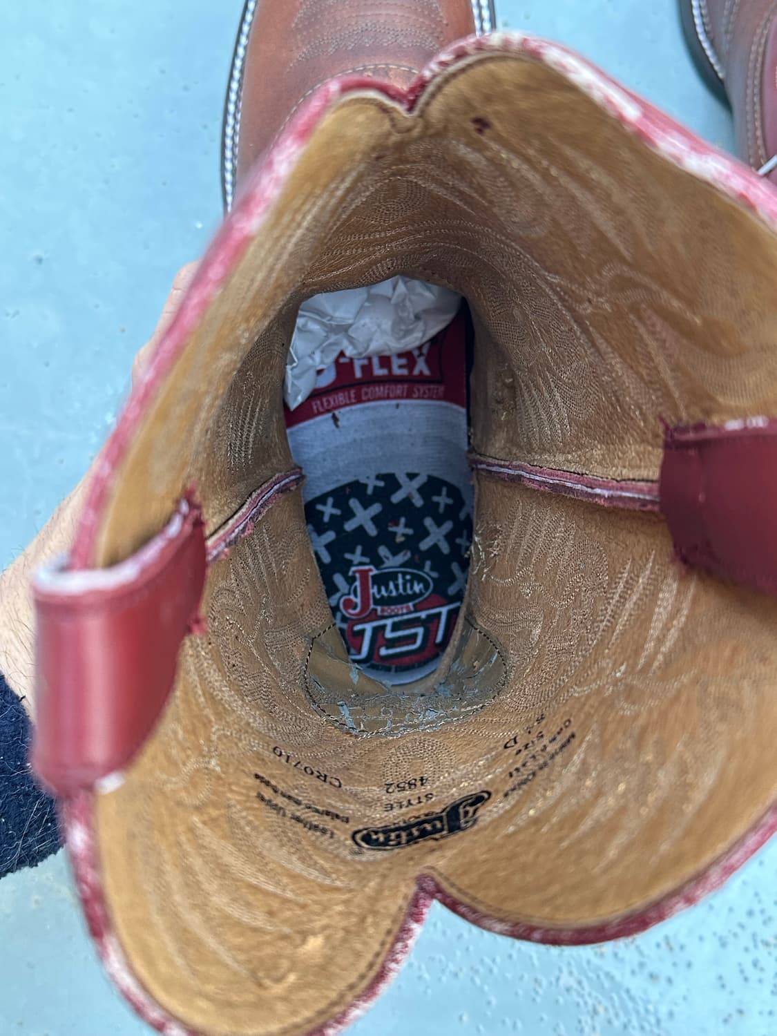 [저스틴] •Justin Cowboy Brown Boots 상품이미지7