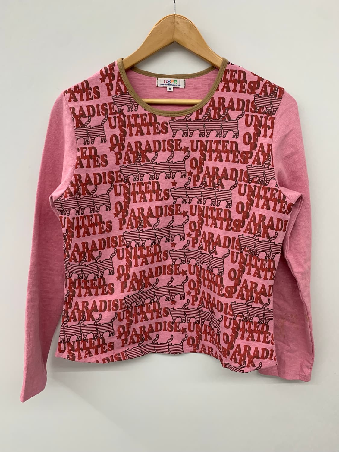 Uspp 핑크 프린팅 롱슬리브 상품이미지3