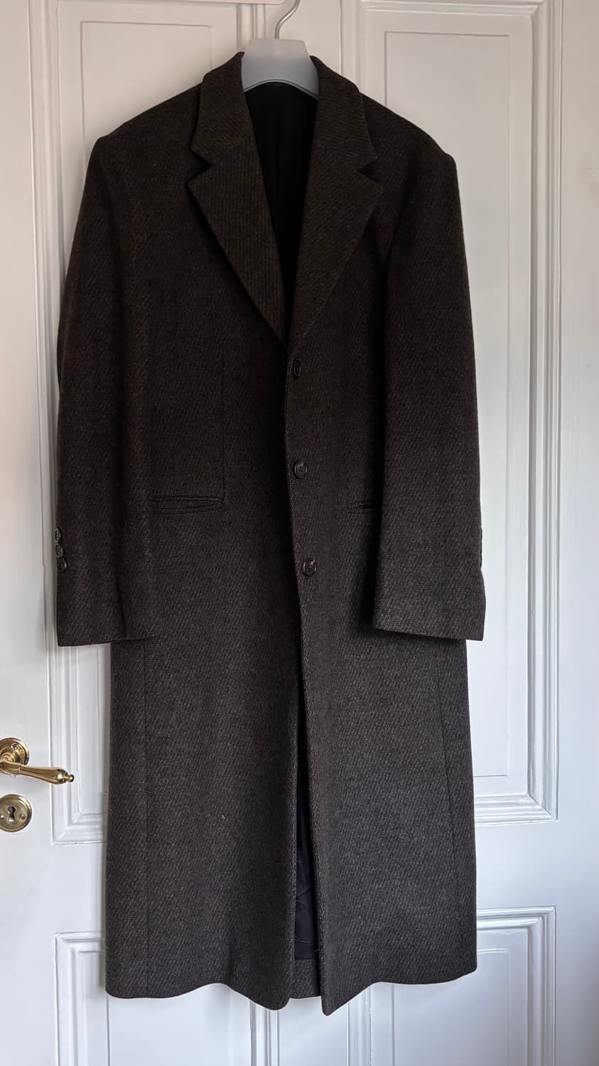 유스 체스터필드 코트 브라운 S 상품이미지2