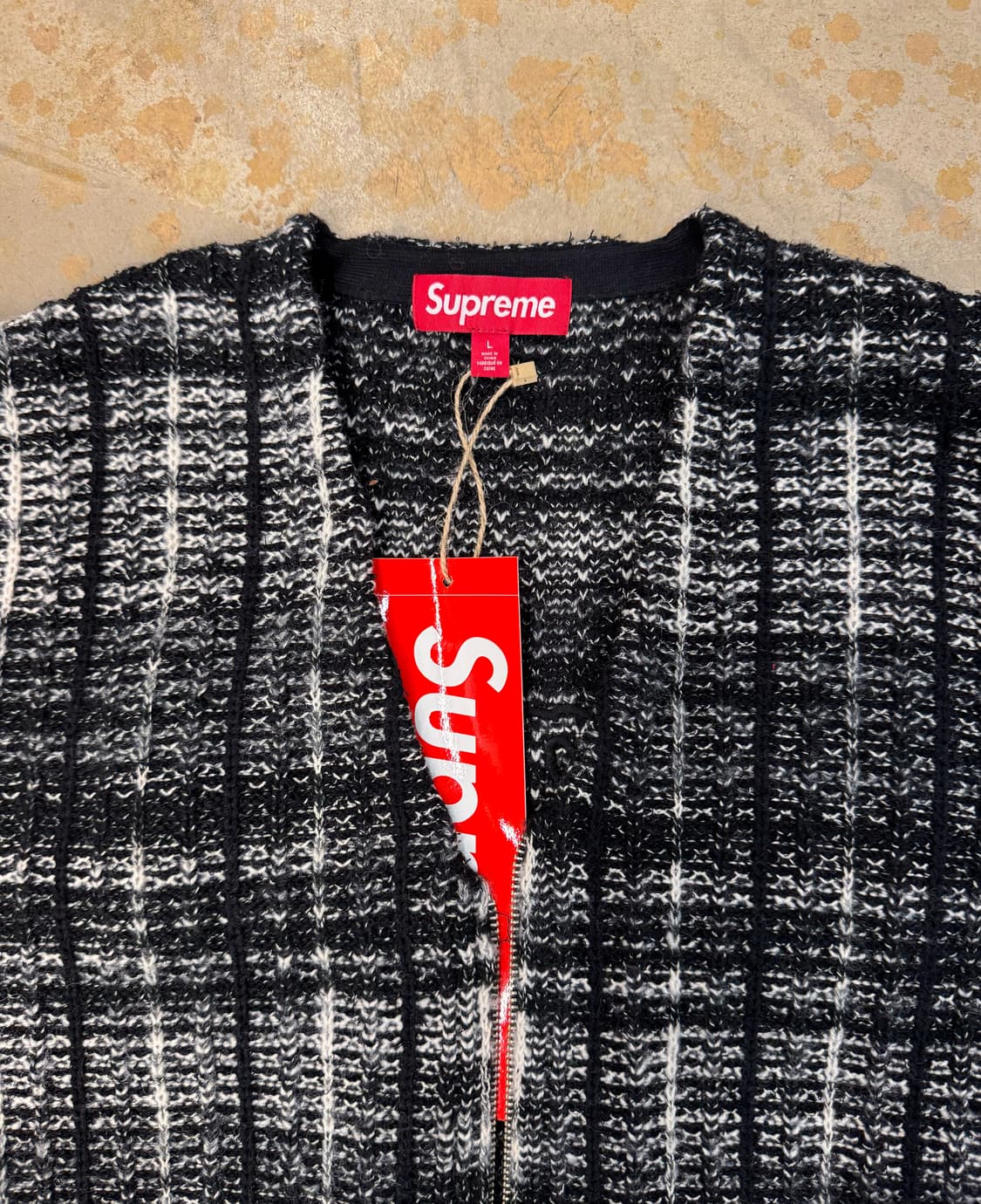 Supreme Speckled Zip up Sweater Vest  상품이미지3