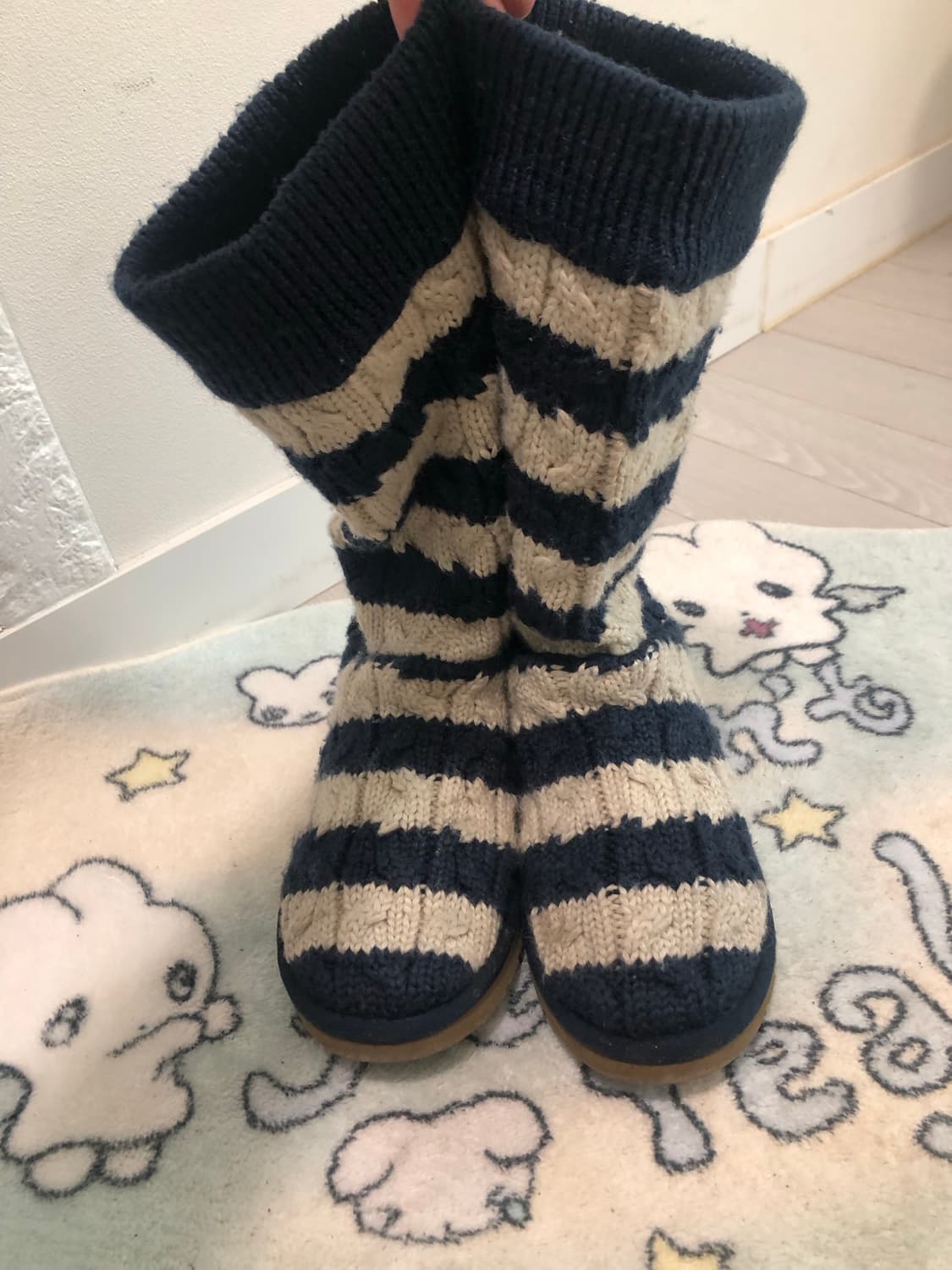 황금사이즈240 니트 어그부츠 상품이미지3