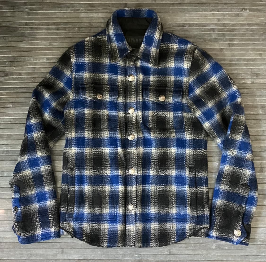 AC/DC blue flannel wool jacket 상품이미지1