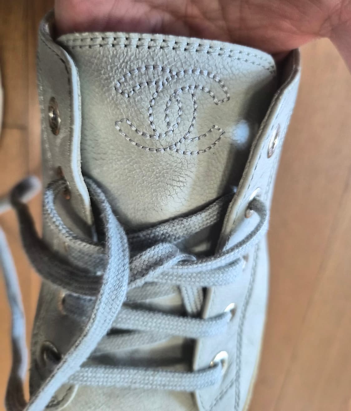 (정품) 샤넬 CC로고 스니커즈 36 (명품 여자 신발 크루즈) 상품이미지6