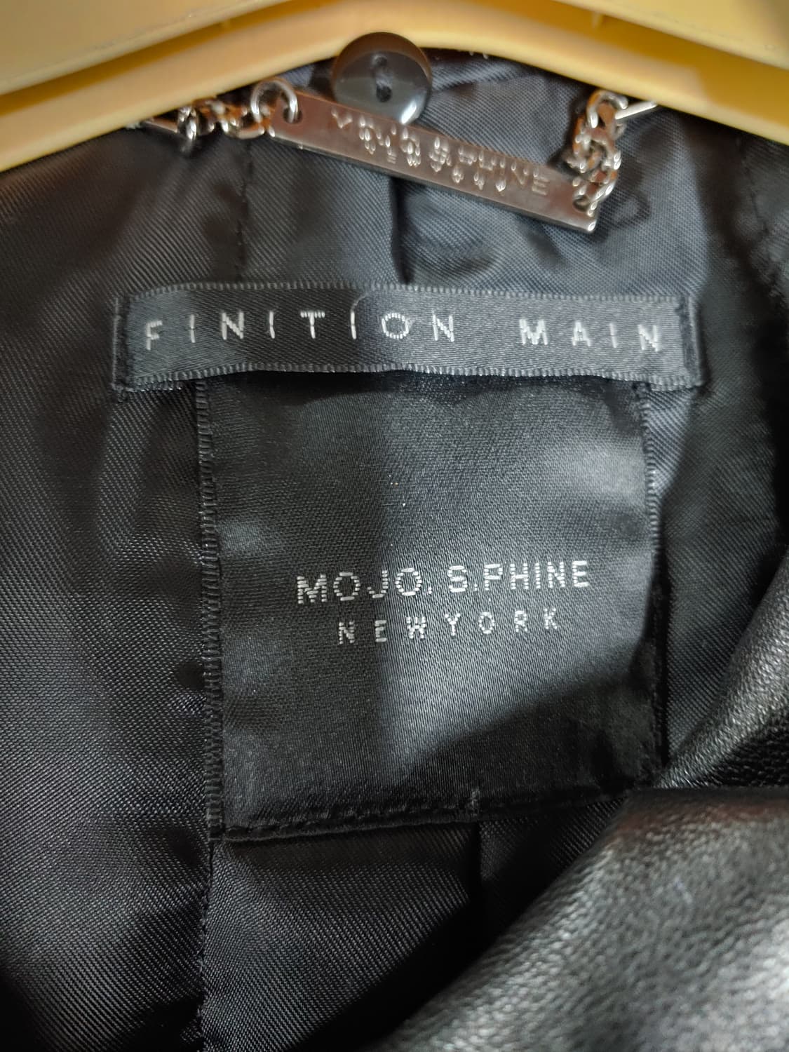 모조에스핀 양가죽 후드 가죽 코트 여성 55 90 상품이미지4