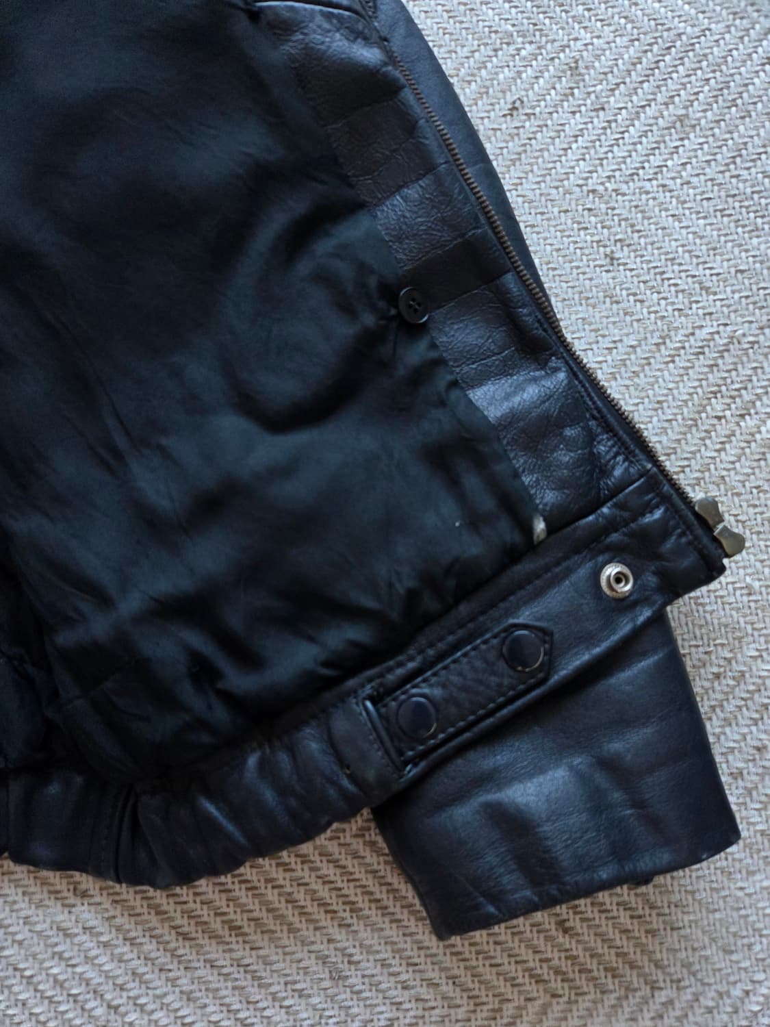 70s OG 프랑스 공군 파일럿 레더 자켓 상품이미지7