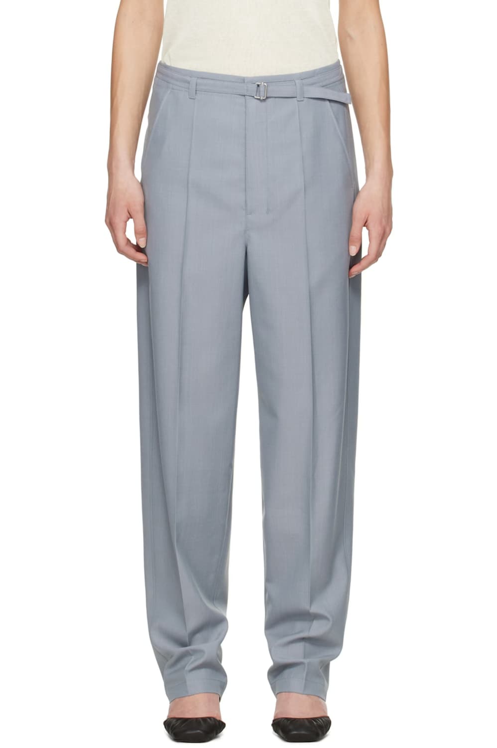 [42] 25ss 르메르 블루 테일러드 벨티드 팬츠 슬랙스 상품이미지2