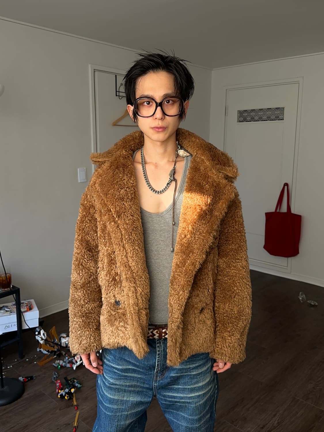 TT Studio 오버 사이즈 테디 플리스 자켓 상품이미지8