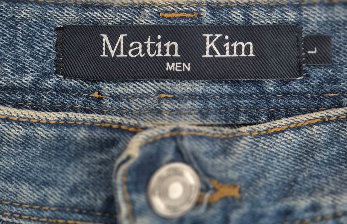 마뗑킴 로우라이즈 부츠컷 데님 팬츠 (L) 상품이미지3