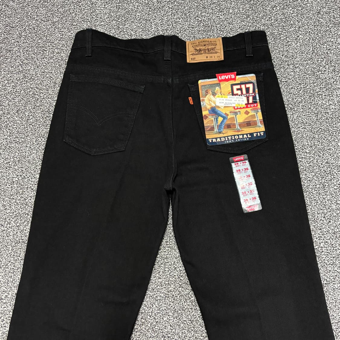 90s 빈티지 리바이스 517 블랙 허리46cm 상품이미지4