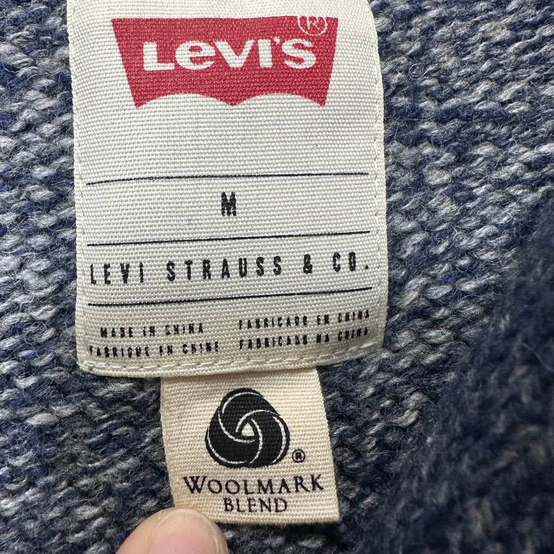 ✨ (바배) 리바이스 숄카라 울 가디건  상품이미지3