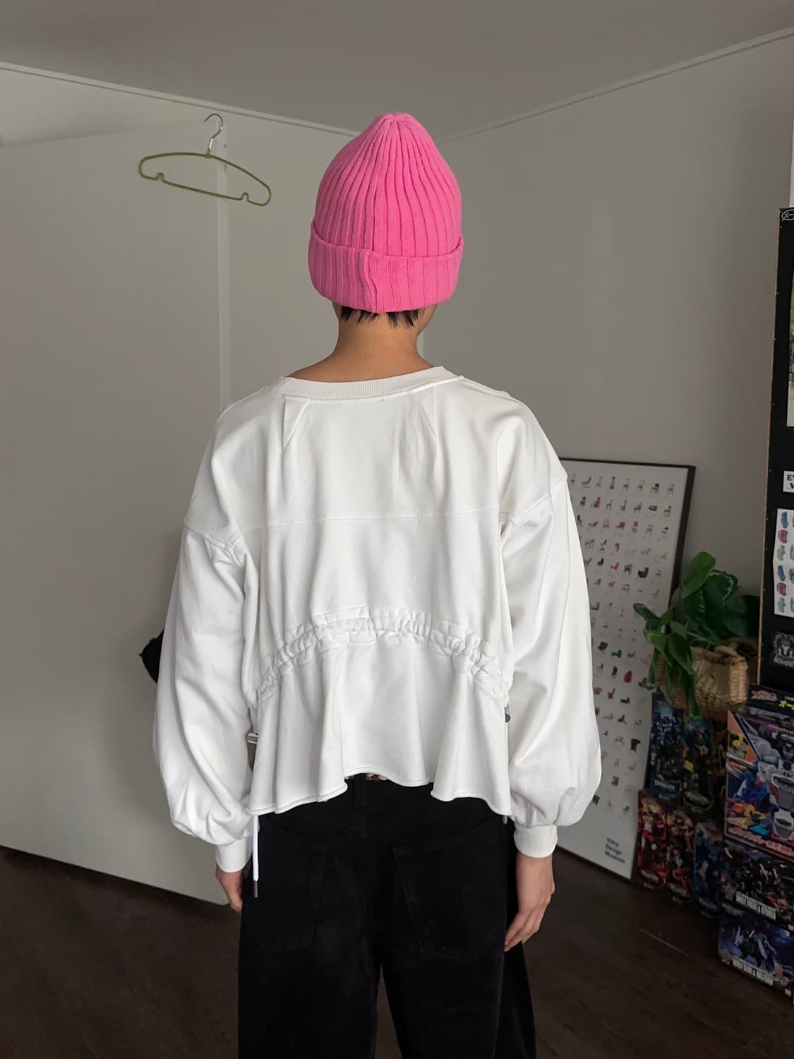 Diesel 리버스 크롭 스웻 셔츠 상품이미지5