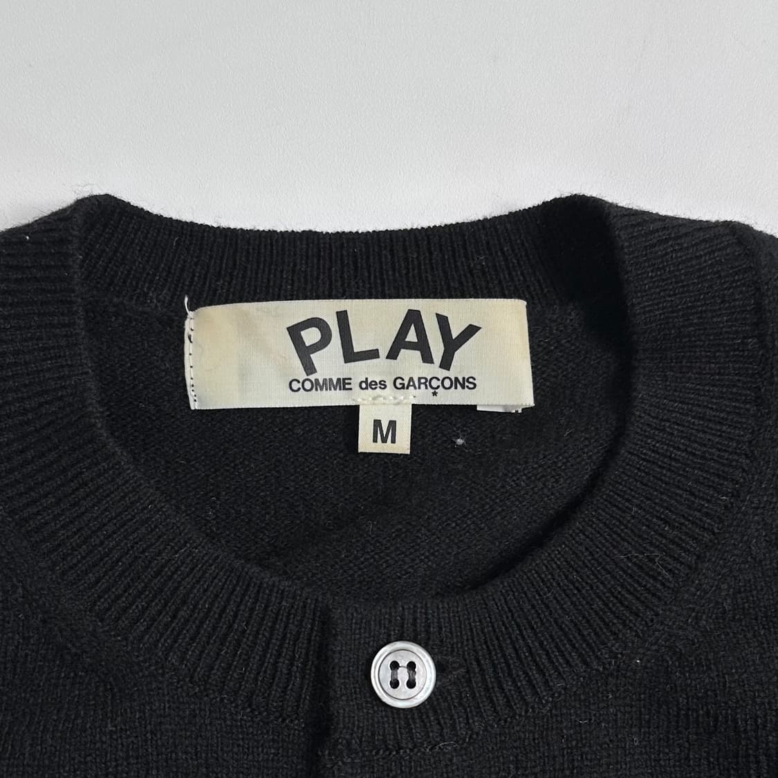 꼼데가르송 유넥 블랙 울 가디건 상품이미지5