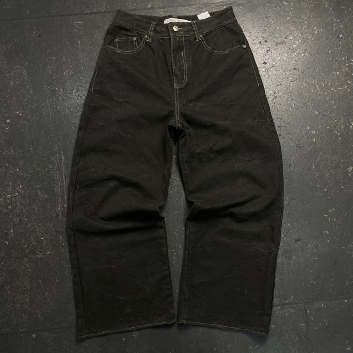 95 마뗑킴 워싱 와이드 데님 팬츠  상품이미지1