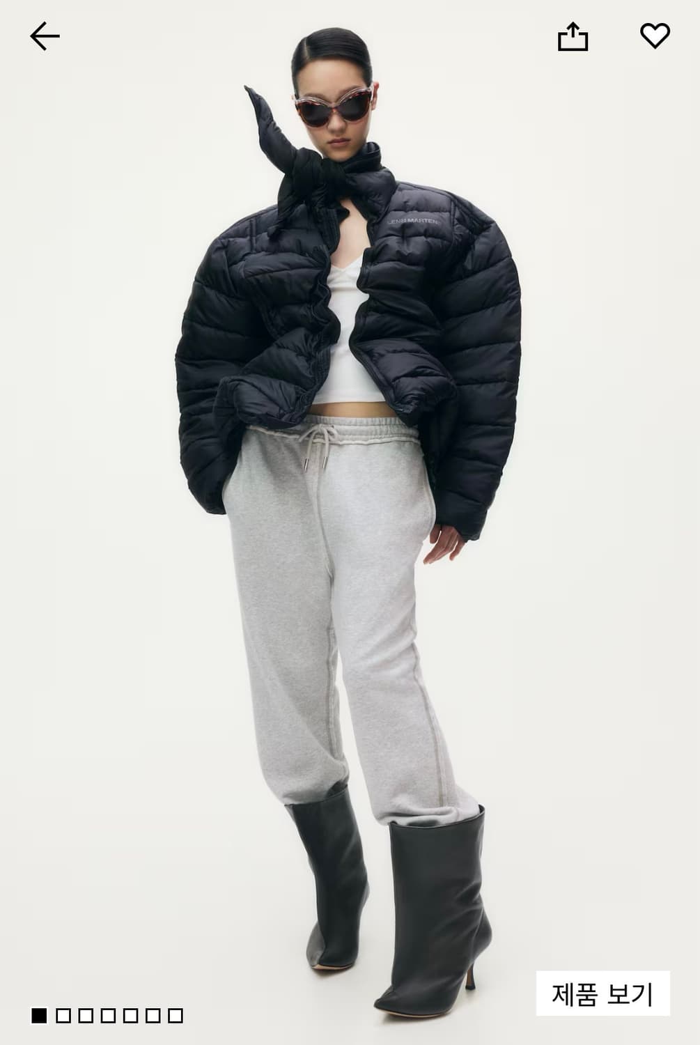 H&M x Glenn martens 글렌 마틴스 조거팬츠 M 상품이미지1