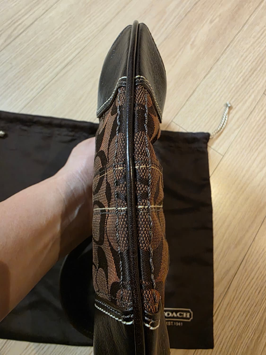  코치 coach 빈티지 가방 미니백 숄더 모노그램 캔버스 coach 상품이미지7