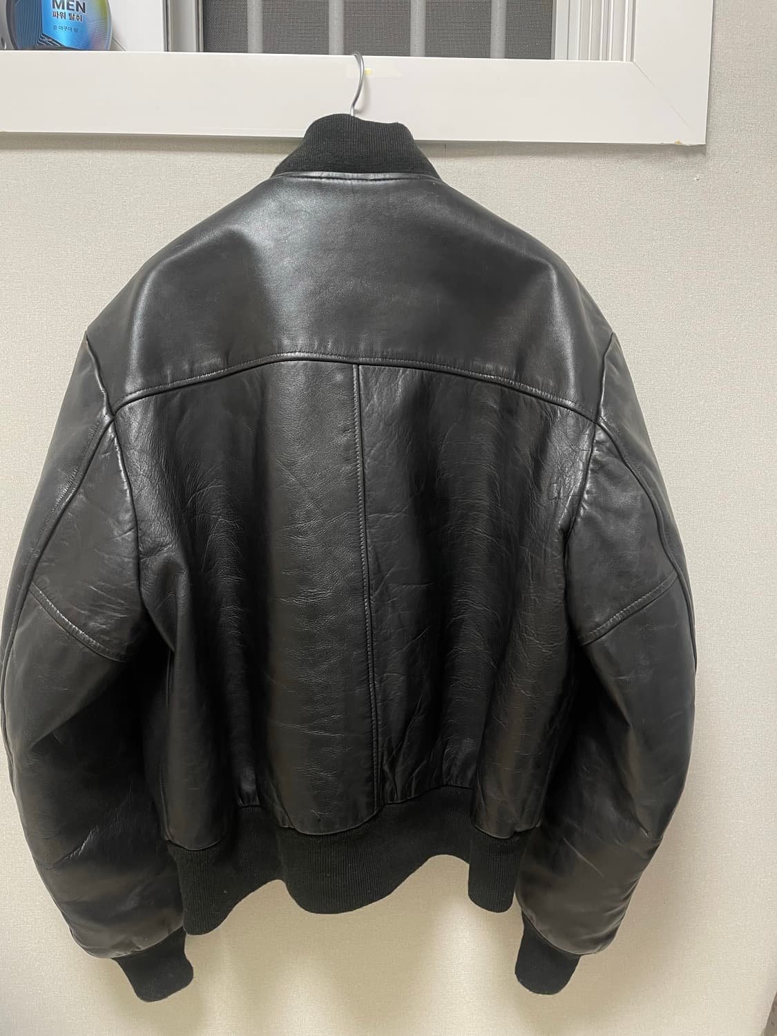 빈티지 쇼트 레더 ma-1 상품이미지8