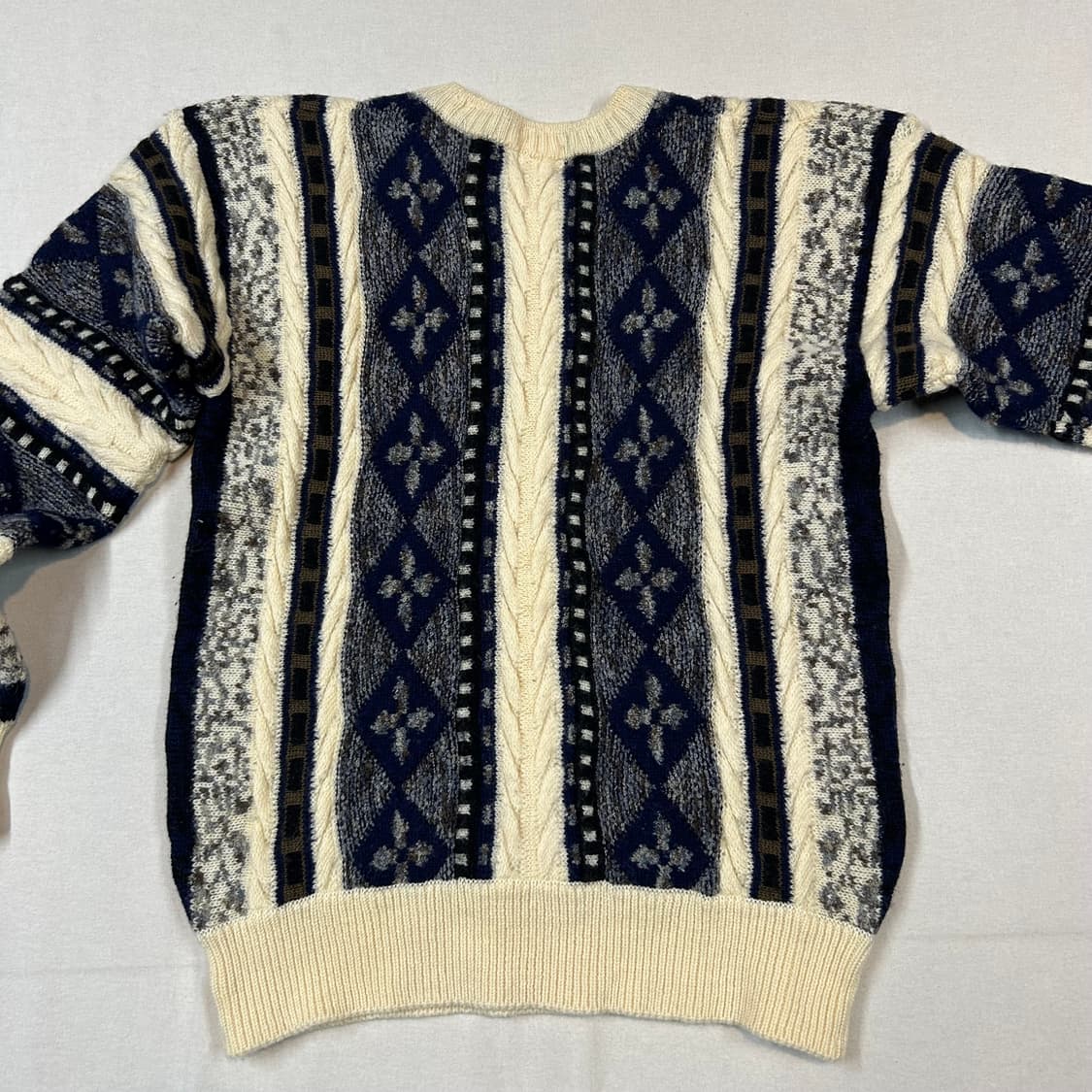 M) SIMPLE LIFE 패턴 니트 스웨터 일본 빈티지 상품이미지5