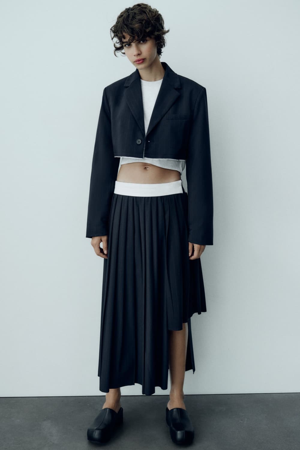 ZARA 자라 스트라이프 크롭 봄버 블레이저  상품이미지3