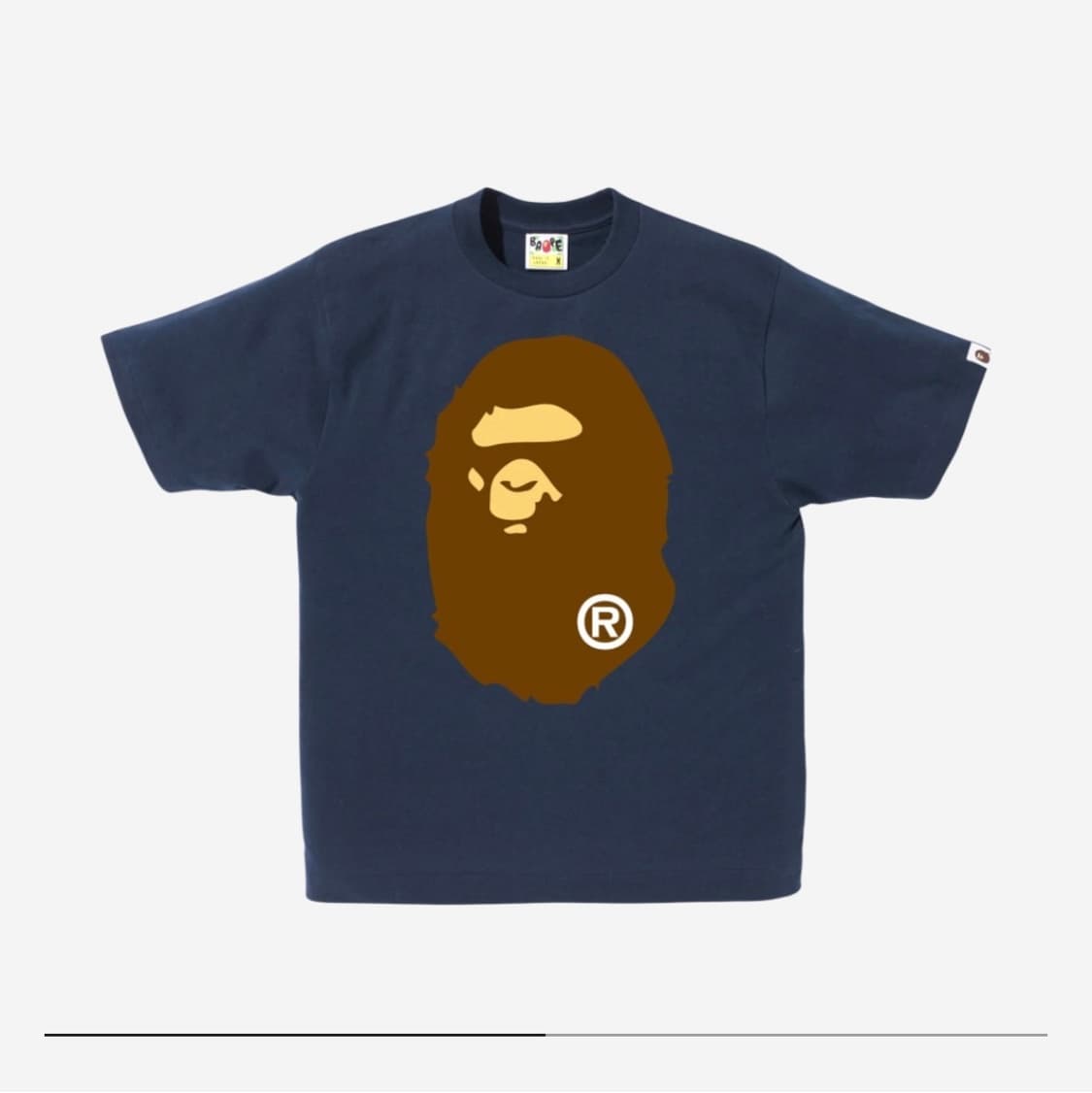 베이프 빅 에이프 헤드 티셔츠 네이비 xxxl 상품이미지1