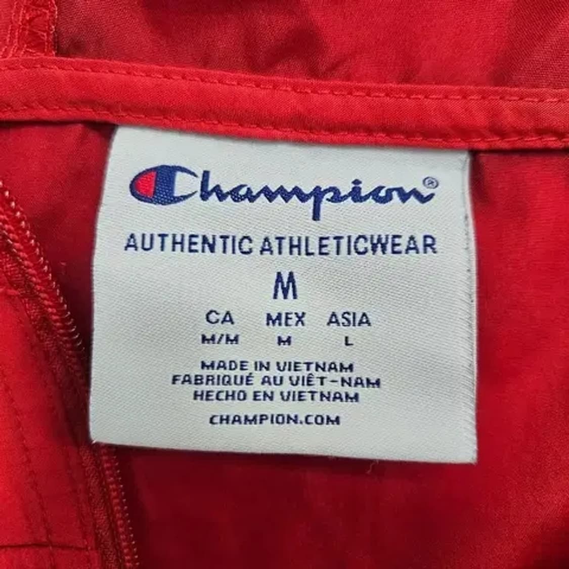 챔피언 스트릿 아노락 바람막이 레드 남성 L 상품이미지3