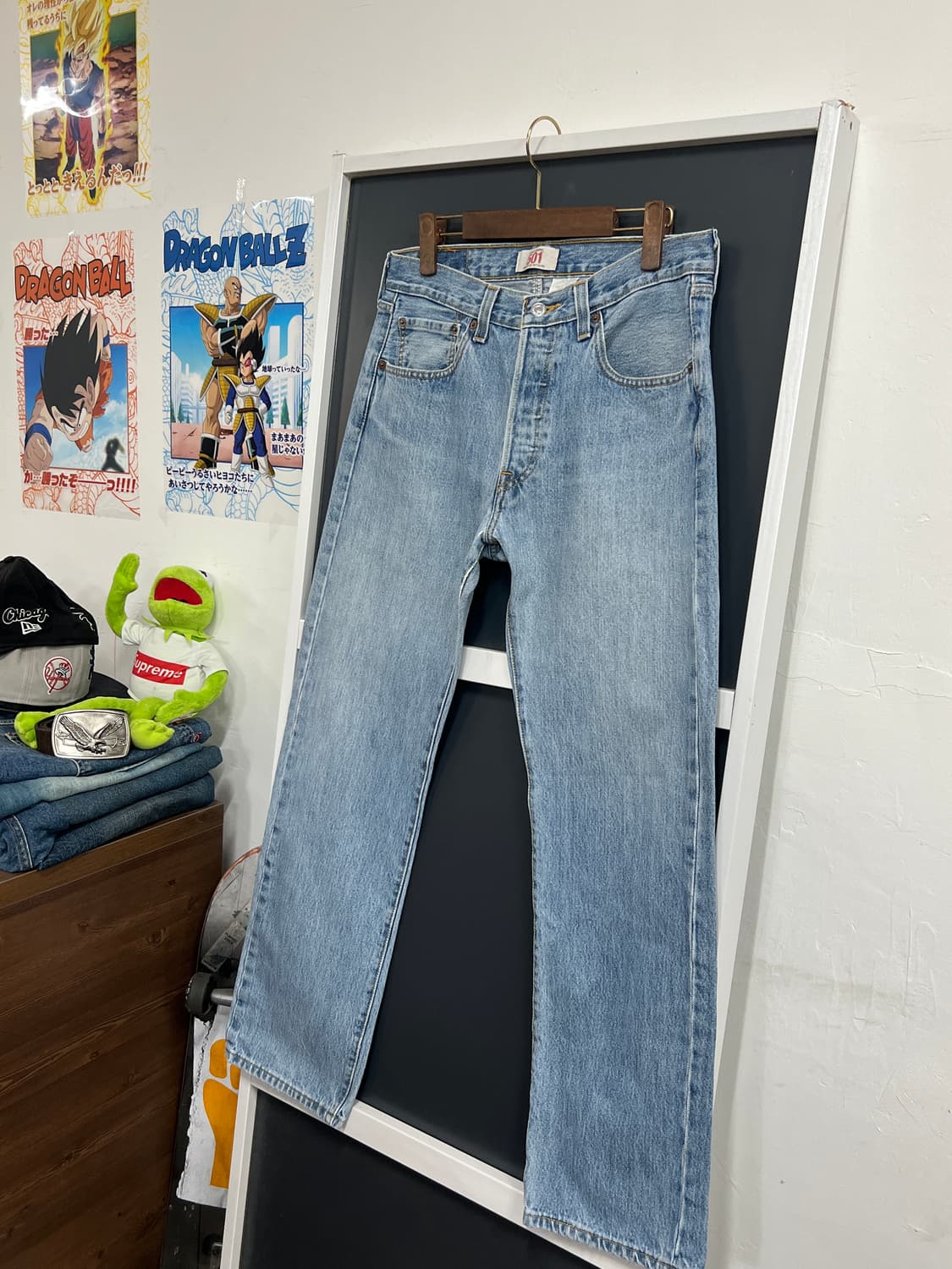 Levis 리바이스 501 버튼플라이 연청 데님 팬츠 상품이미지10