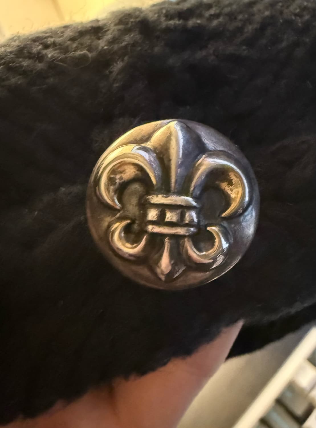 크롬하츠 플레어 레더 패치 비니 코튼 상품이미지3