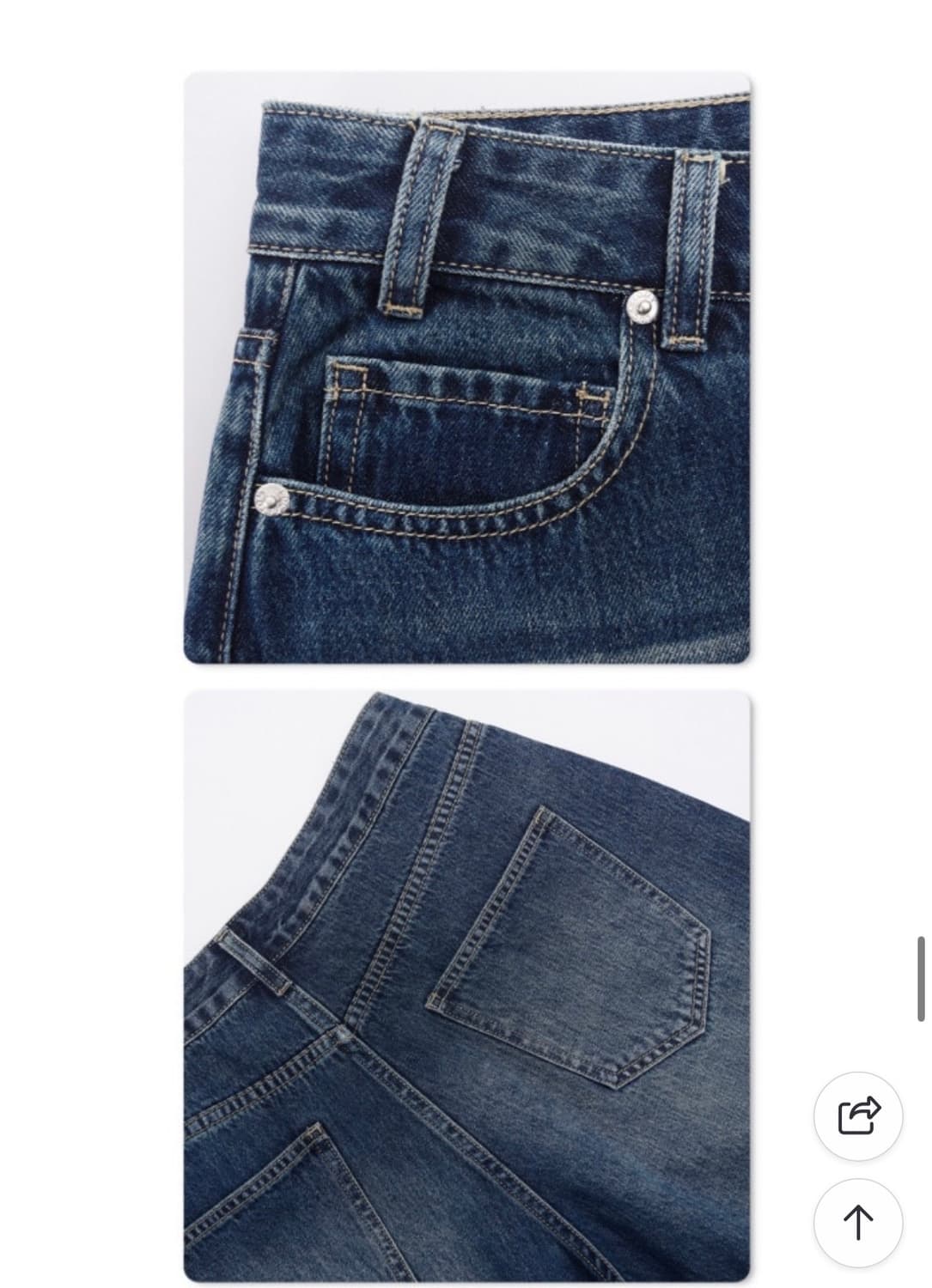 데님 워싱 버뮤다팬츠(택포가격) 상품이미지4
