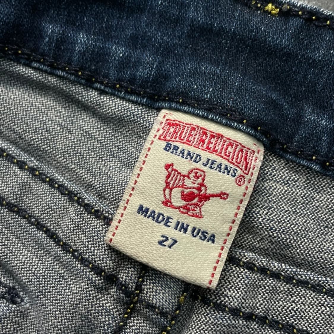 27 트루릴리전 옐로우 스티치 데님팬츠 상품이미지3